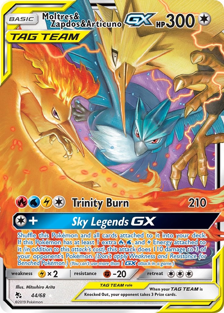 Moltres & Zapdos & Articuno GX (Full Art)