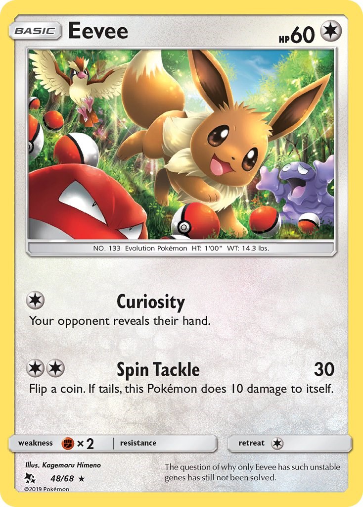  Eevee - Pokemon - 4 Card Lot - Hidden Fates Vivid Voltage  Evolving Skies - 125/203-49/68 : Toys & Games