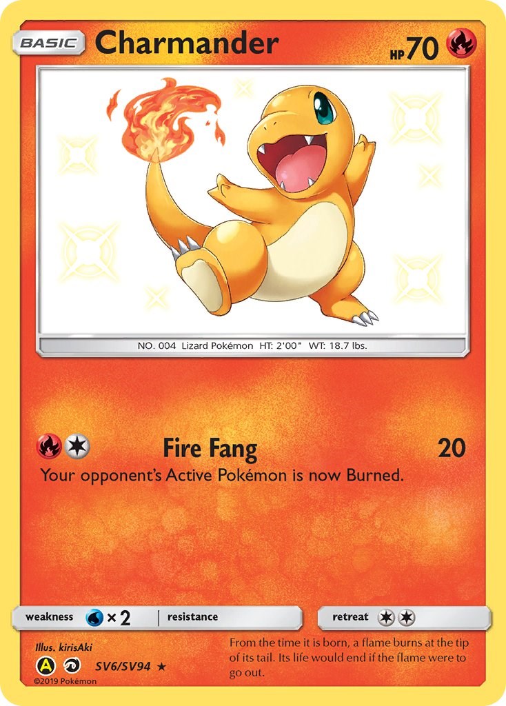 Charmander Hidden Fates Shiny Vault Pokemon