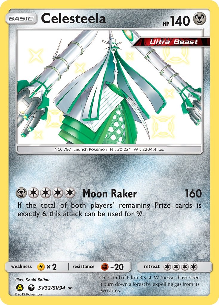 Mavin  Pokemon Card Hidden Fates Shiny Vault Celesteela SV32/Sv94 Near Mint