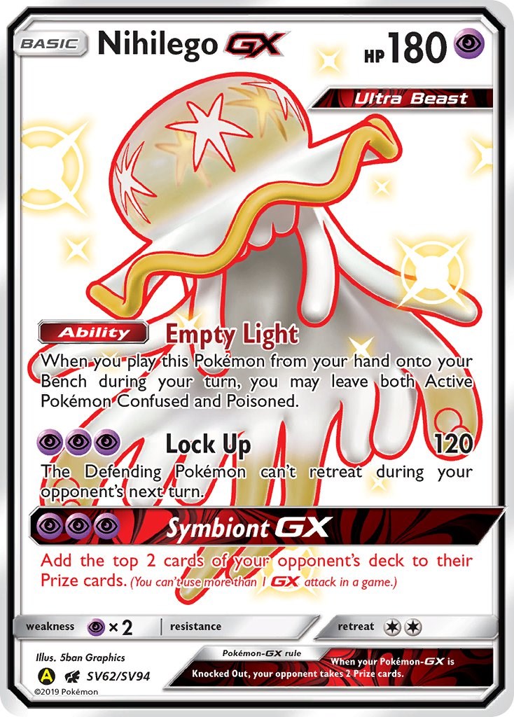 Pokemon TCG - SM4A - 022/050 (RR) - Nihilego GX