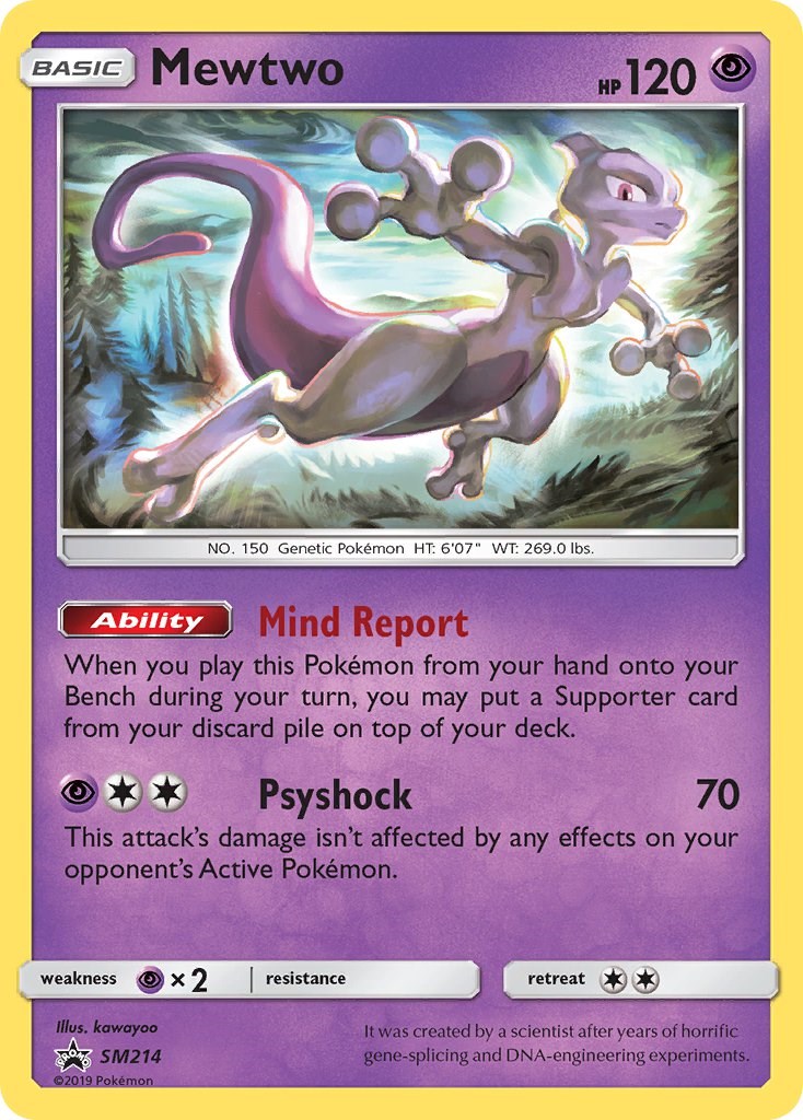 Pokémon TCG: Mewtwo (SM214) - SM Promo em Promoção na Americanas