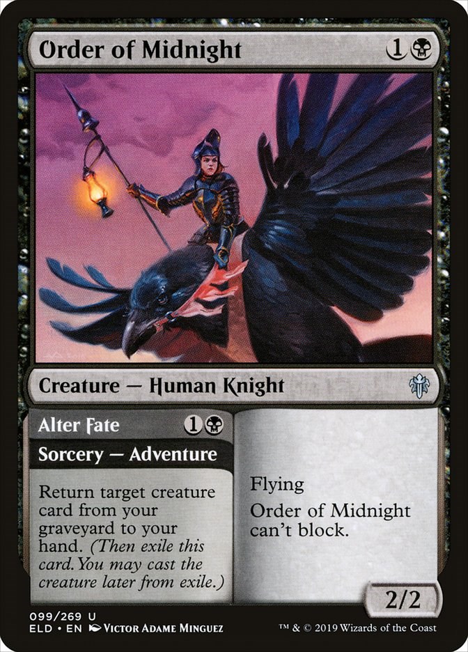 ORDER OF MIDNIGHT X4 Throne Of Eldraine ELD Magic MTG MINT CARD 