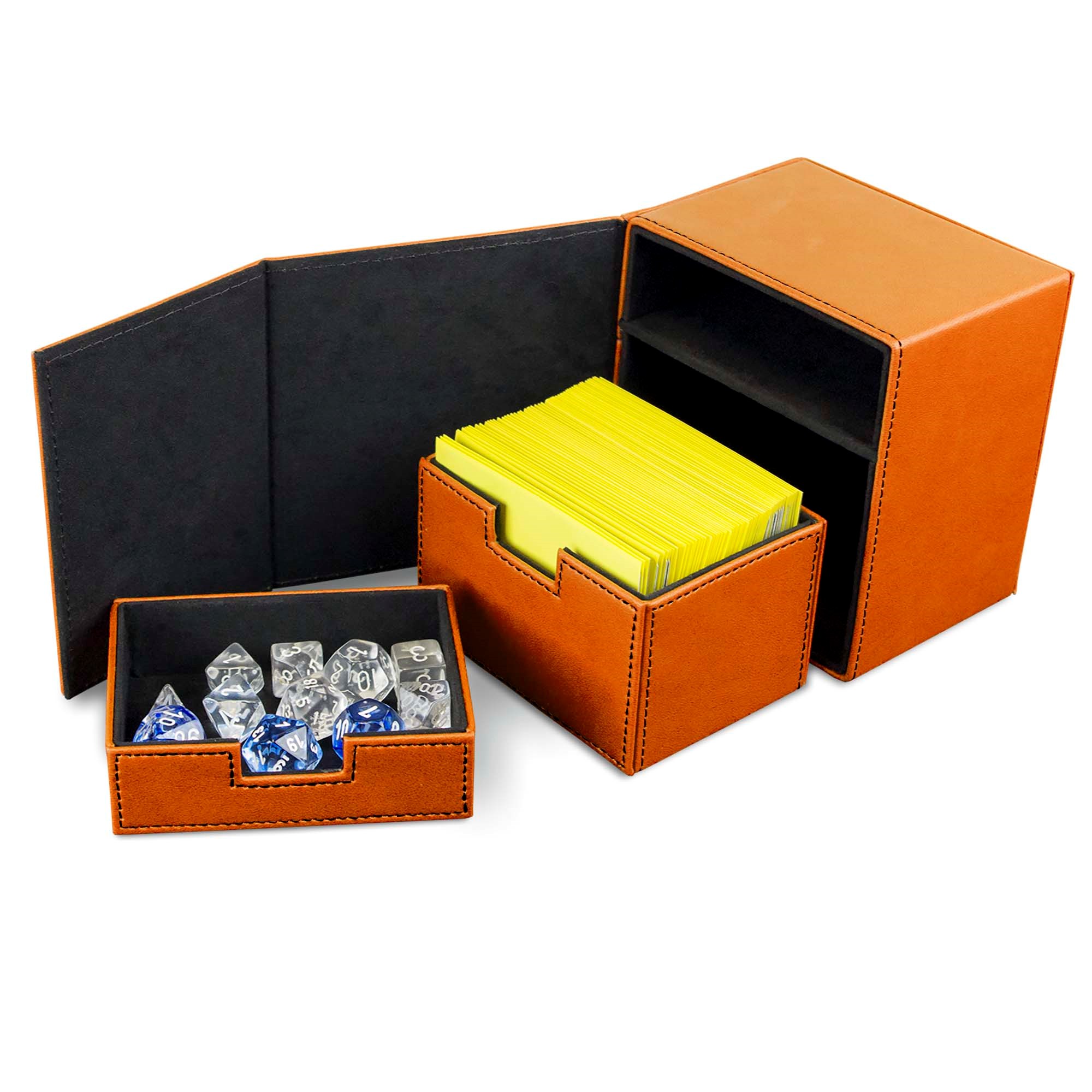 Deck Vault LX 100 Orange BCW Deck Boxes Deck Boxes