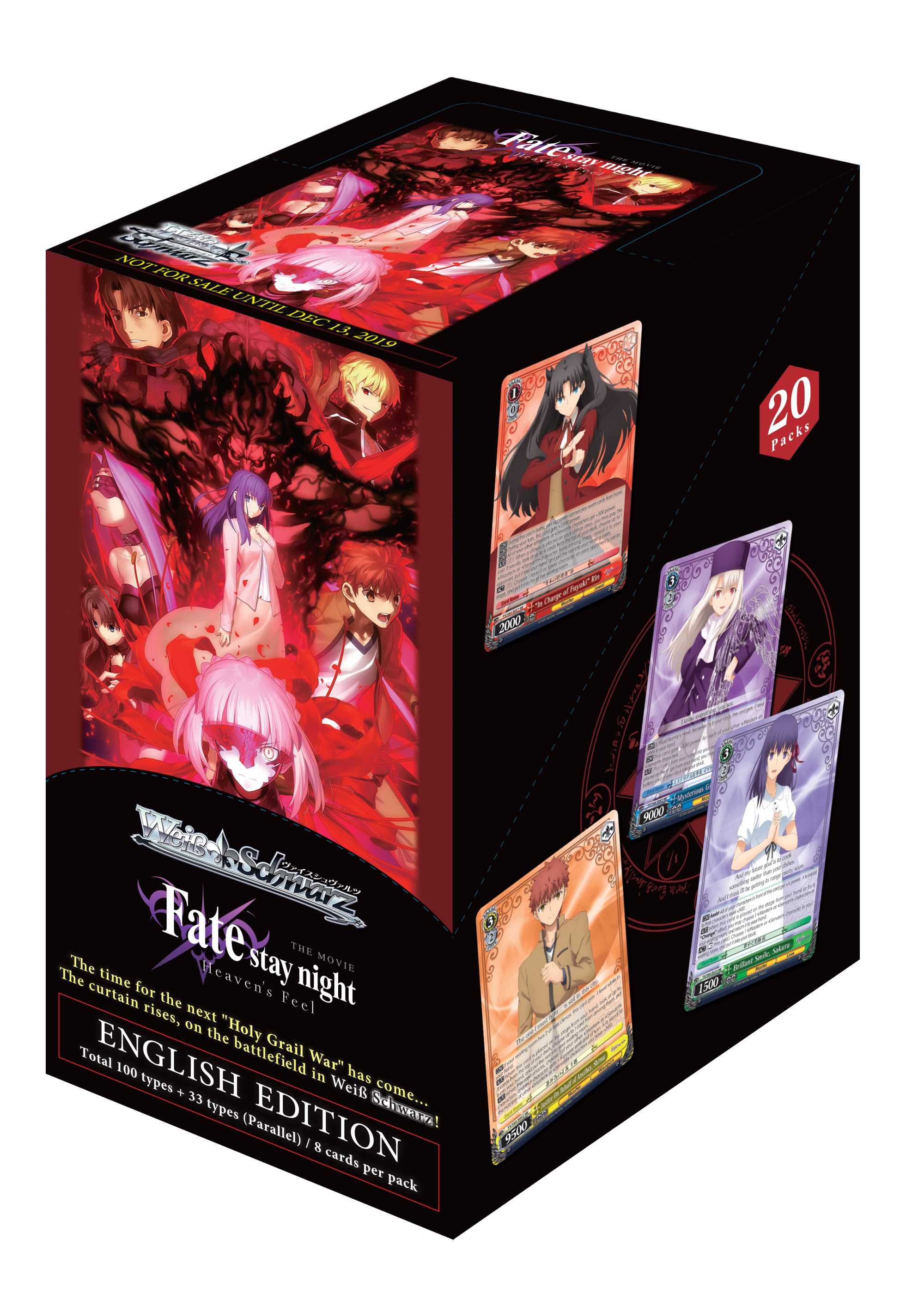 Weiss Schwarz Fate / Stay Night Heaven's Feel 2 Booster Box (20