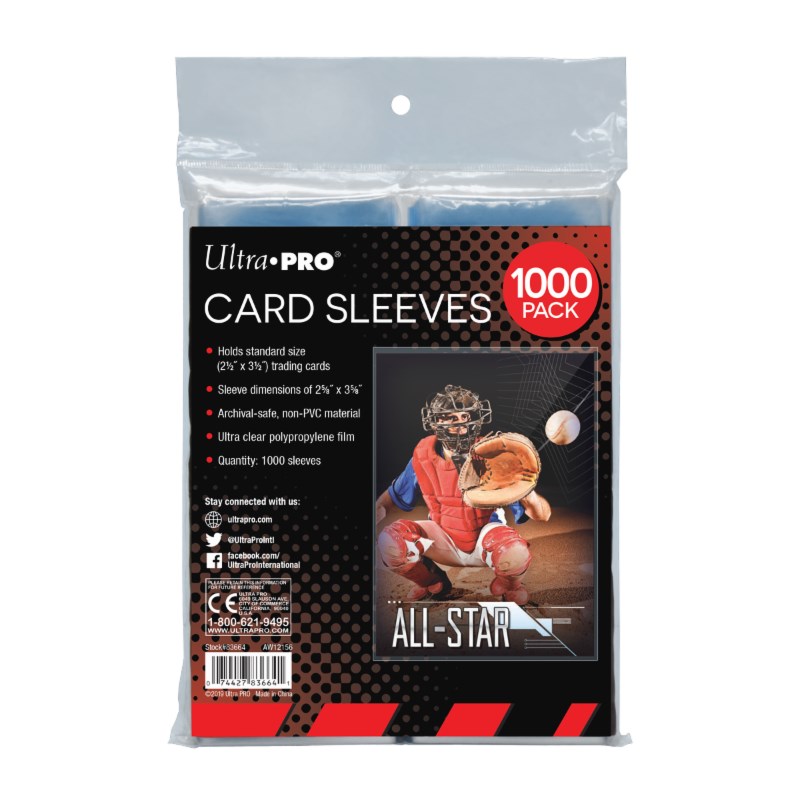 Ultra Pro Card Collector's Sleeves Standard (1000Pack) Ultra Pro