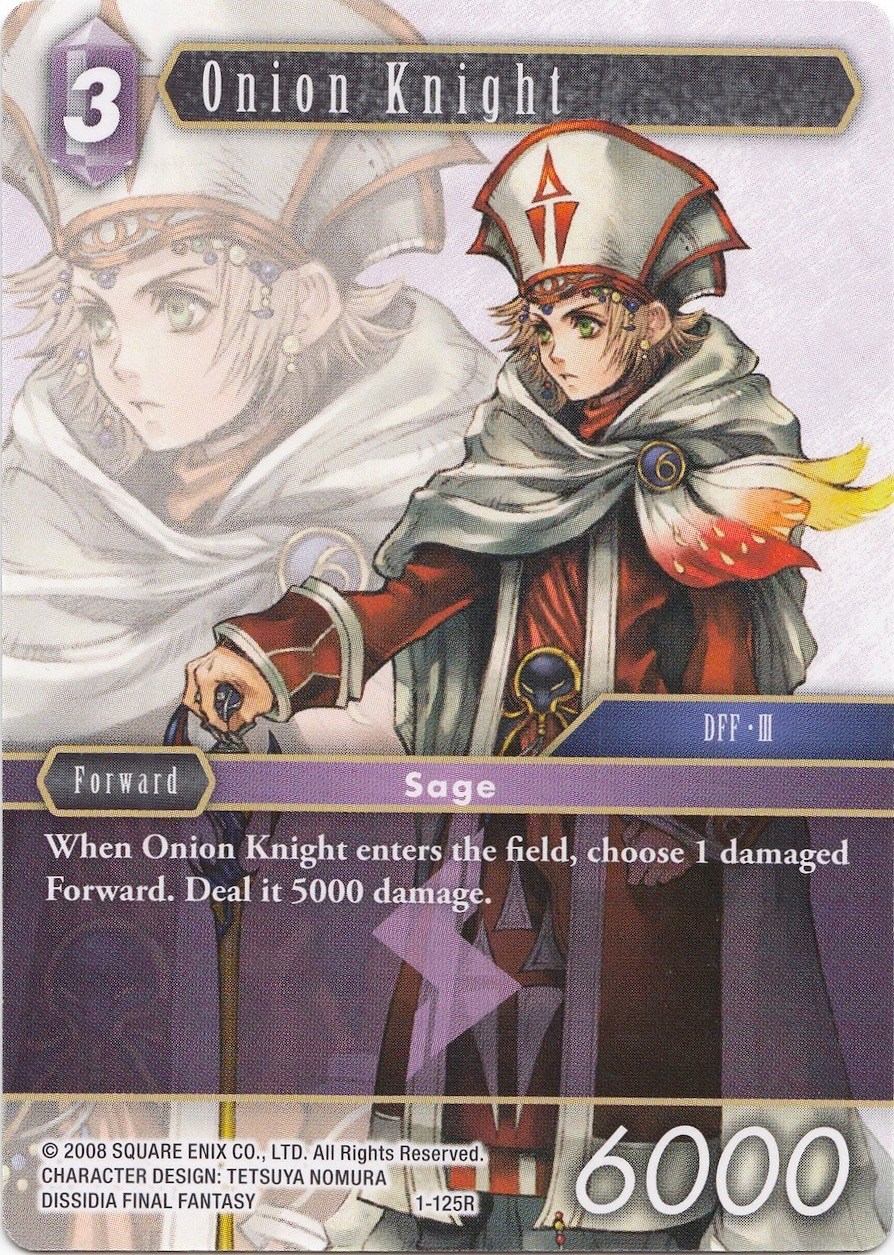 Onion Knight (Sage) 1125R Deck Exclusive Cards Final Fantasy TCG