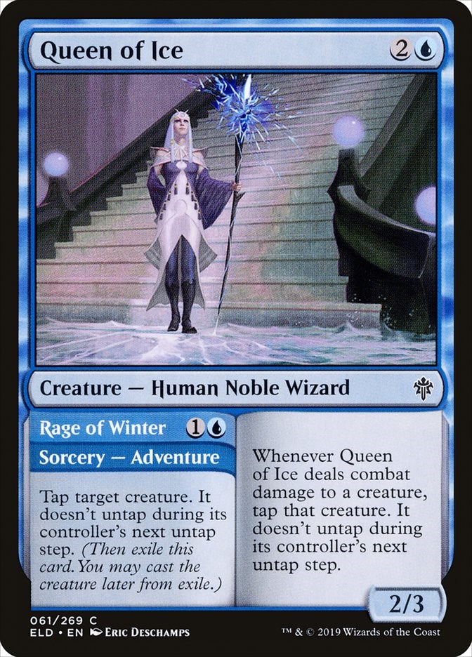 Queen of Ice Throne of Eldraine Magic The Gathering
