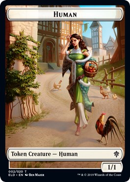 Human // Food (16) Double-sided Token - Throne of Eldraine - Magic: The ...