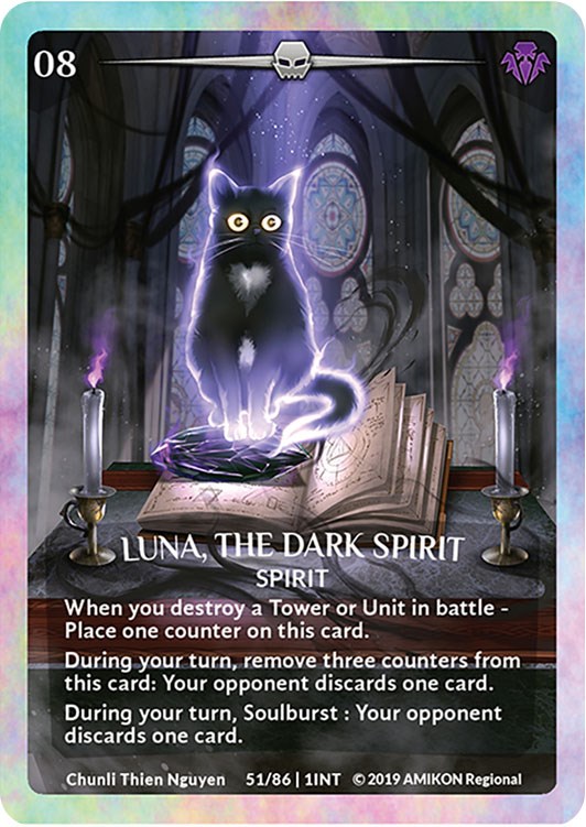Yu-Gi-Oh! Luna The Dark Spirit Card - CHIM-EN027 Common Unlimited Edition From Chaos Impact