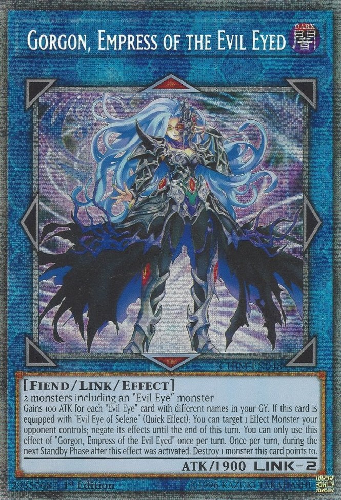 Gorgon Empress of the Evil Eyed CHIM-EN048 Super Rare Yu-Gi-Oh Card 