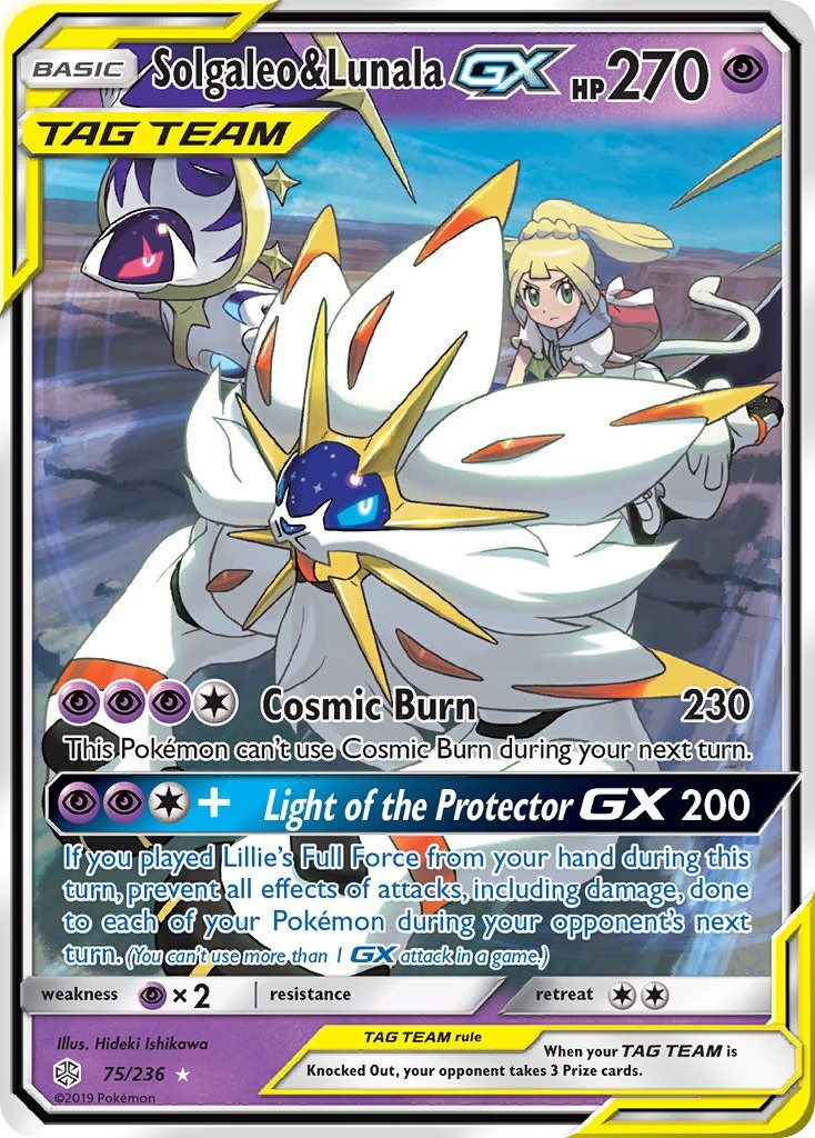 Pokemon Center Sun & Moon Solgaleo & Lunala Deck Box