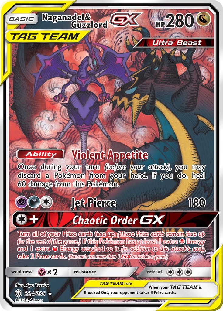 Naganadel & Guzzlord GX [Tag Team] (Ultra Beast) 158/236 Values