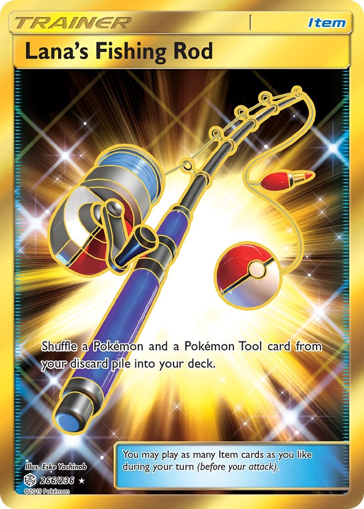 Lana's Fishing Rod (Secret) - SM - Cosmic Eclipse - Pokemon