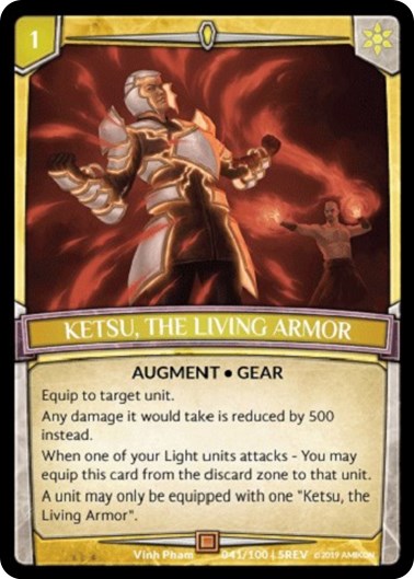 udtrykkeligt side Addition Ketsu, the Living Armor - Revelations - Argent Saga TCG