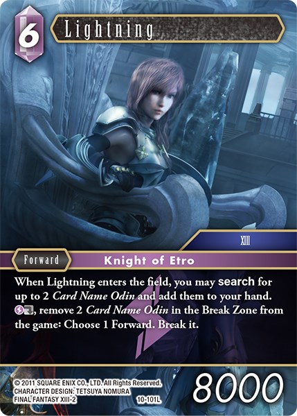 Final Fantasy Cards #5UR Lightning 1-210S 