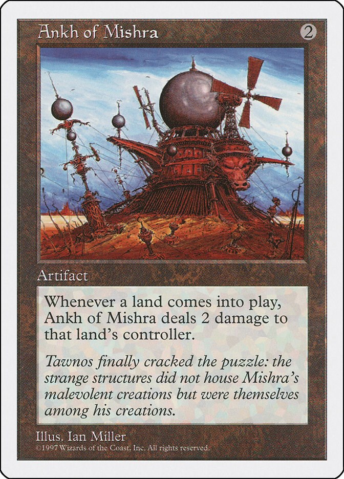 PSA10 Ankh of Mishra MTG 30th edition-