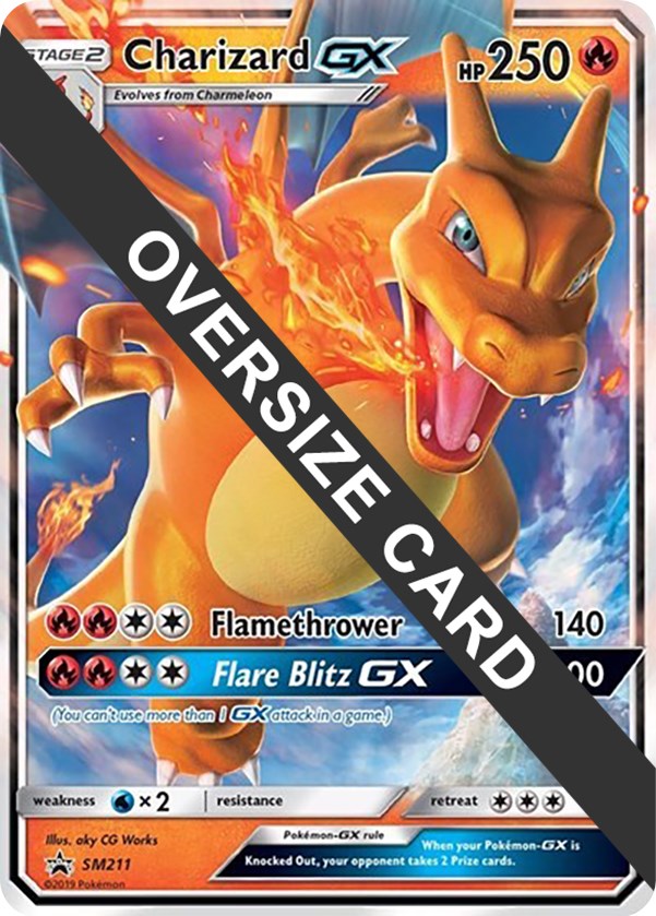 Reshiram & Charizard GX - Jumbo - JUMBO Cards XXL Pokémon card SM201