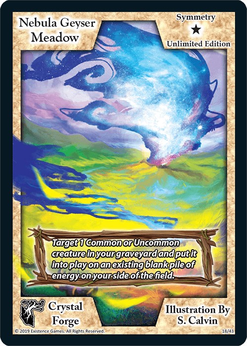 Nebula Geyser Meadow (Unlimited Edition) - Crystal Forge - Exodus TCG