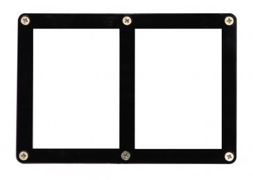 Ultra PRO Black Frame 3-Card Screwdown Holder – Pack Of 5, Clear Triple Display, 4-Screw Design