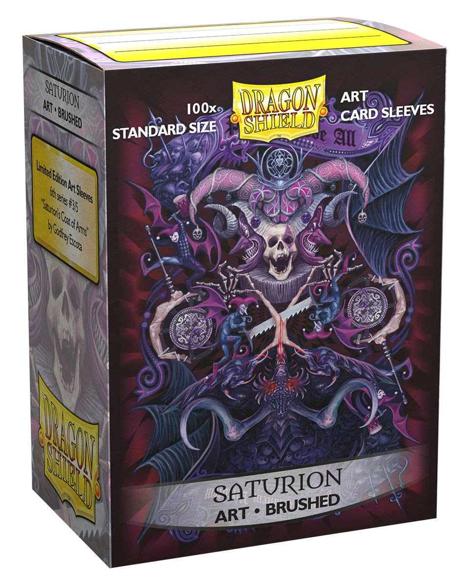 Dragon Shield Limited Edition Brushed Art Sleeves - Saturion: Coat-of-Arms  (100-Pack) - Dragon Shield Card Sleeves - Card Sleeves
