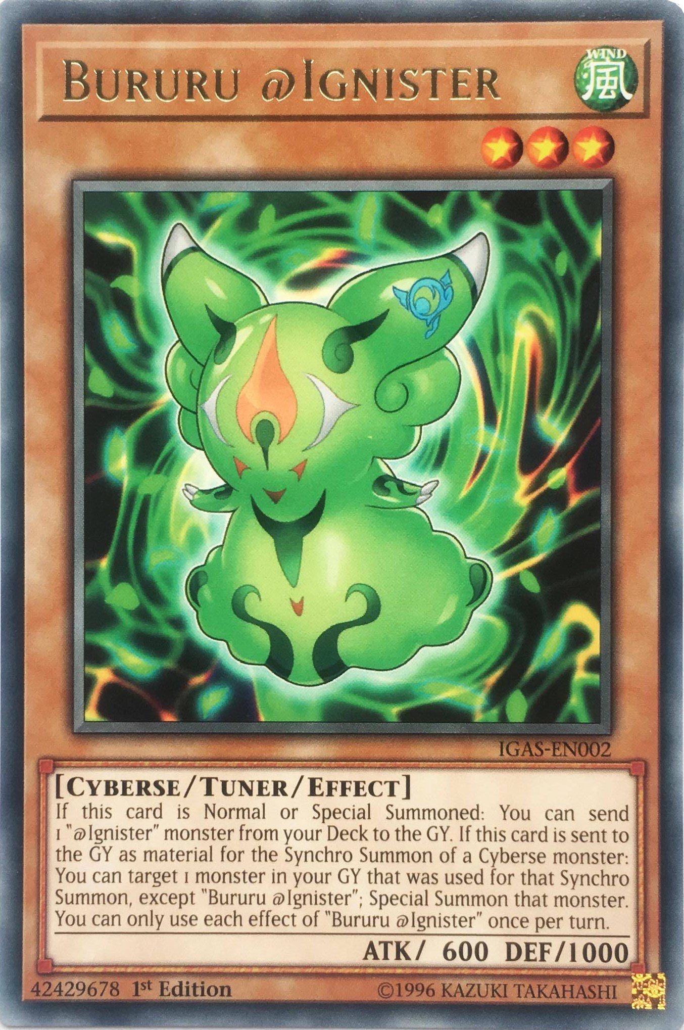 Bururu Ignister Ignition Assault YuGiOh