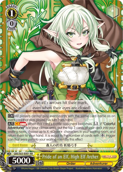 High Elf Archer Gets Her Own Visual Ahead of Goblin Slayer Season