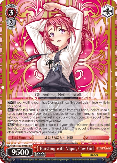  Goblin Slayer Guild Girl Card Game Character Sleeves