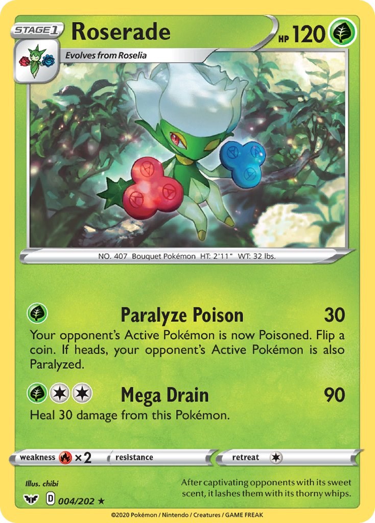Roserade card artwork