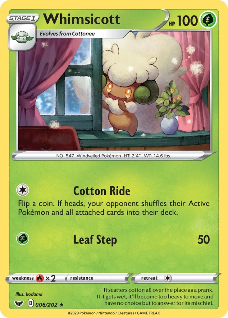 Whimsicott card artwork