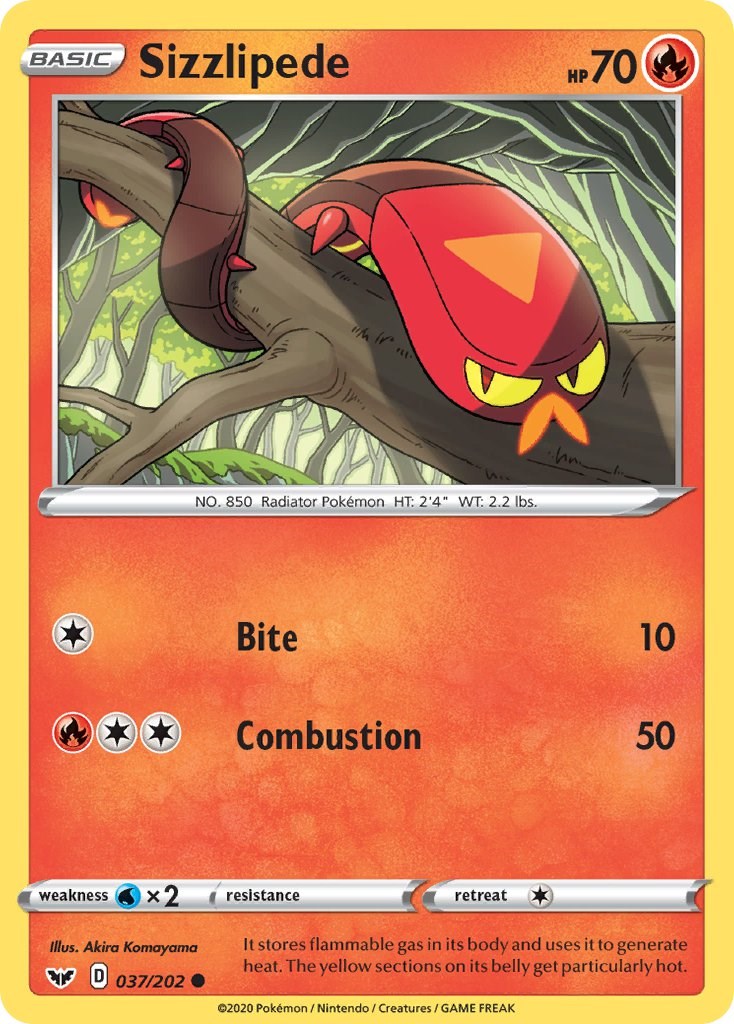 Sizzlipede card artwork