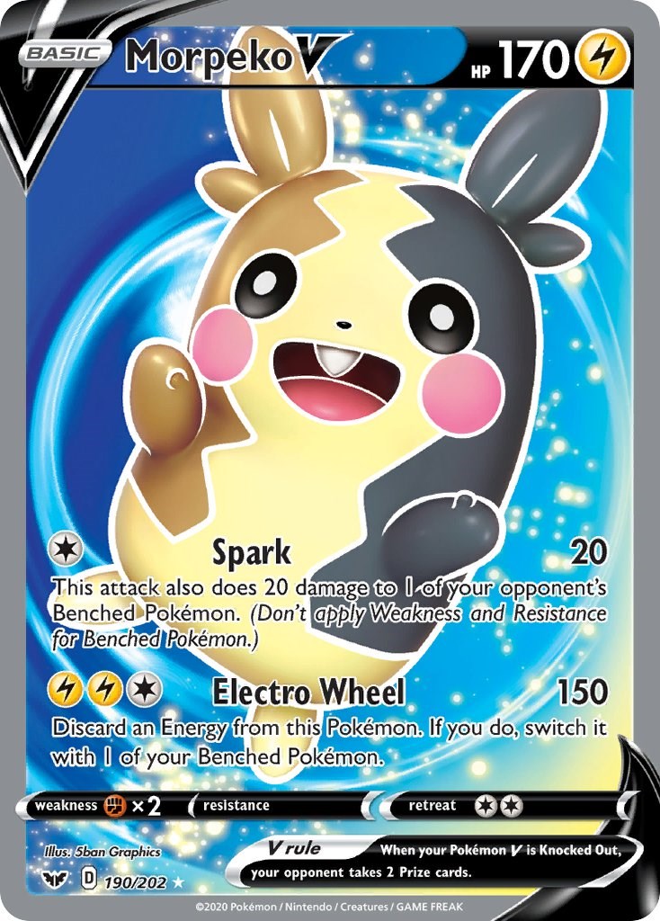 Carte Pokémon Morpeko V Métal Or -  France