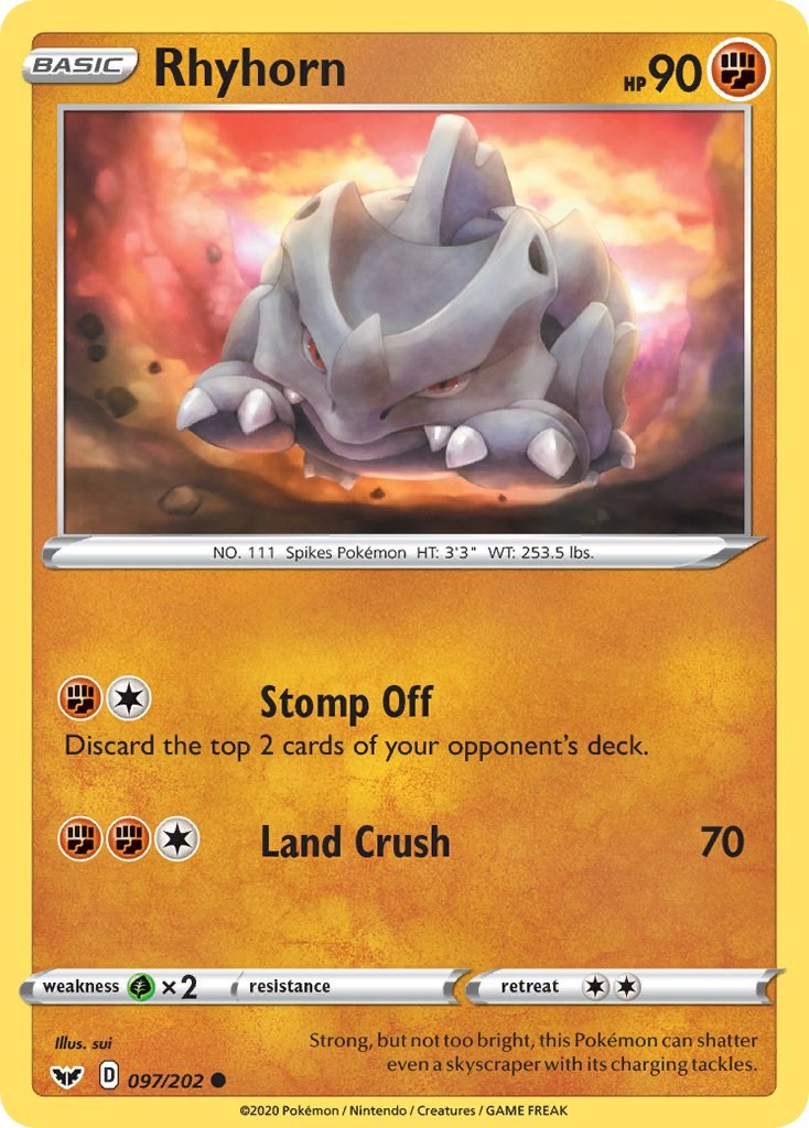 Rhyhorn card artwork