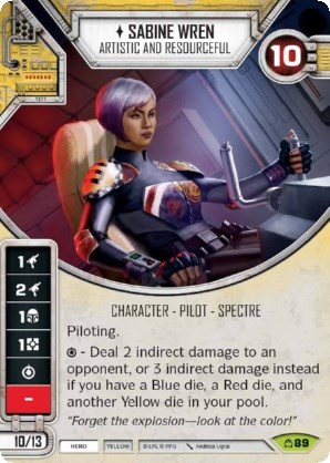 Sabine Wren - Artistic and Resourceful (Card Only) - Covert Missions ...