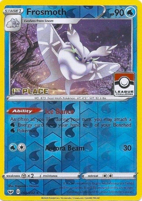 Frosmoth 64/202 NM in Portuguese Sword & Shield Pokémon TCG