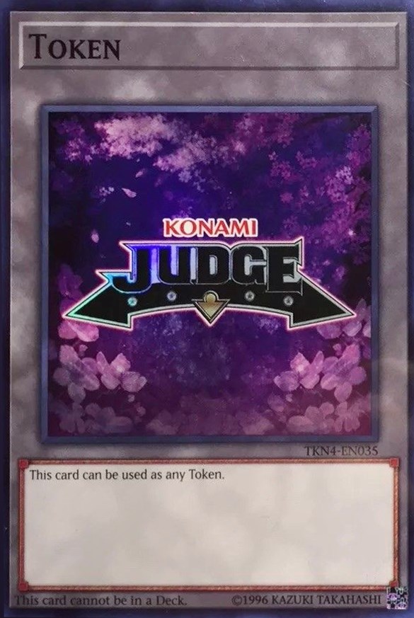 Official Judge Token TKN4EN035 Judge Promotional Cards YuGiOh