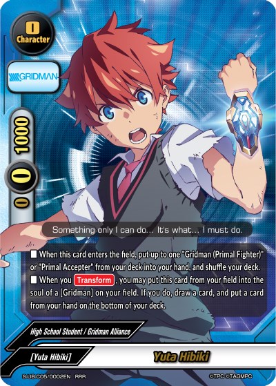 Yuta Hibiki Ssss Gridman Future Card Buddyfight