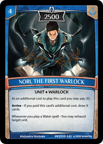 Nori, the First Warlock - Argent Saga Promos - Argent Saga TCG