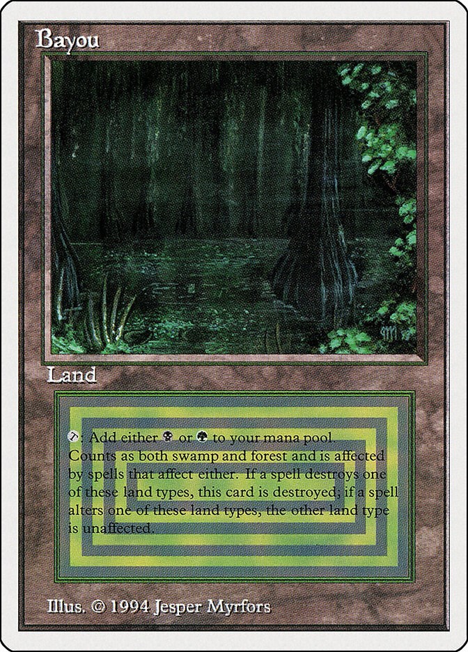 MTG Bayou 英語　デュアルランド