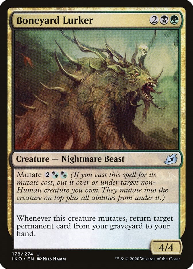 Magic: The Gathering - Boneyard Lurker (Showcase) - Ikoria: Lair Of Behemoths Card