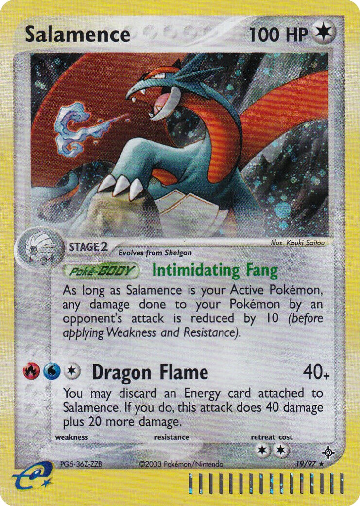 Salamence - 19/97 (e-League) card artwork