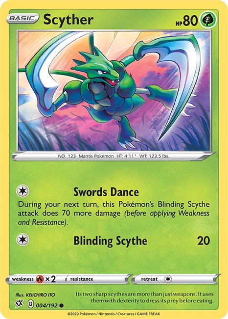 Scyther card artwork