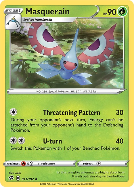 Masquerain card artwork