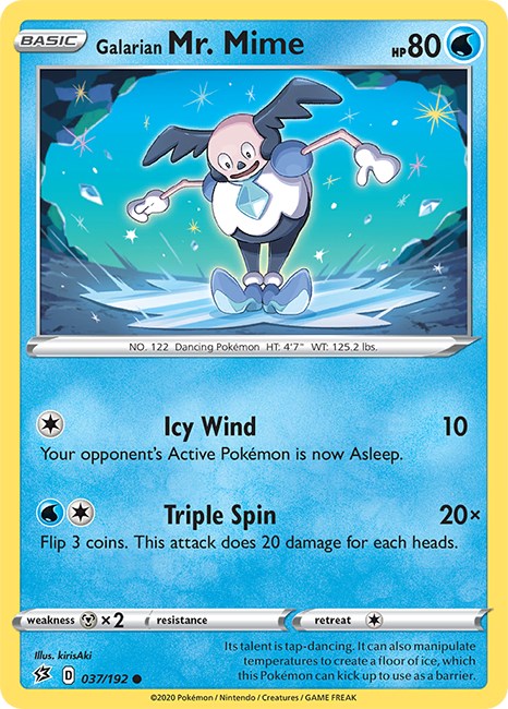 Galarian Mr. Mime card artwork