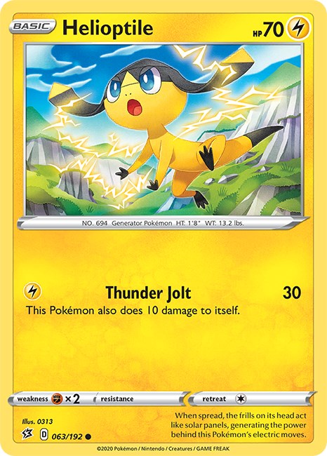 Helioptile card artwork