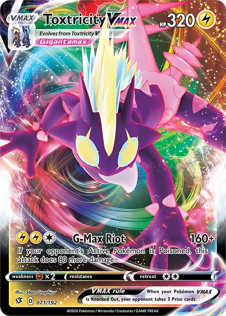 Toxtricity (carta rara) + Toxel (básico e evolução) - Pokémon TCG Cards  (original em português)