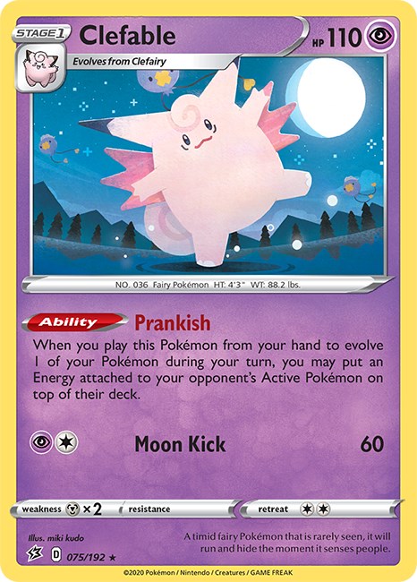 Clefable card artwork