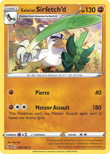 Galarian Sirfetch'd Pokemon Evolution Card Set - Galarian Farfetch'd - –  Dan123yal Toys+