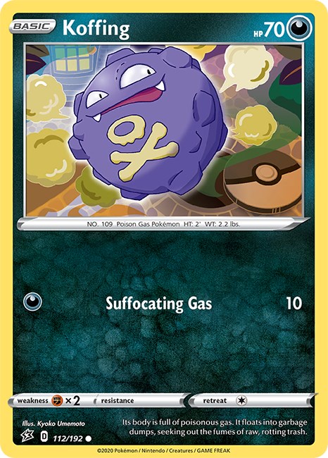 Koffing card artwork