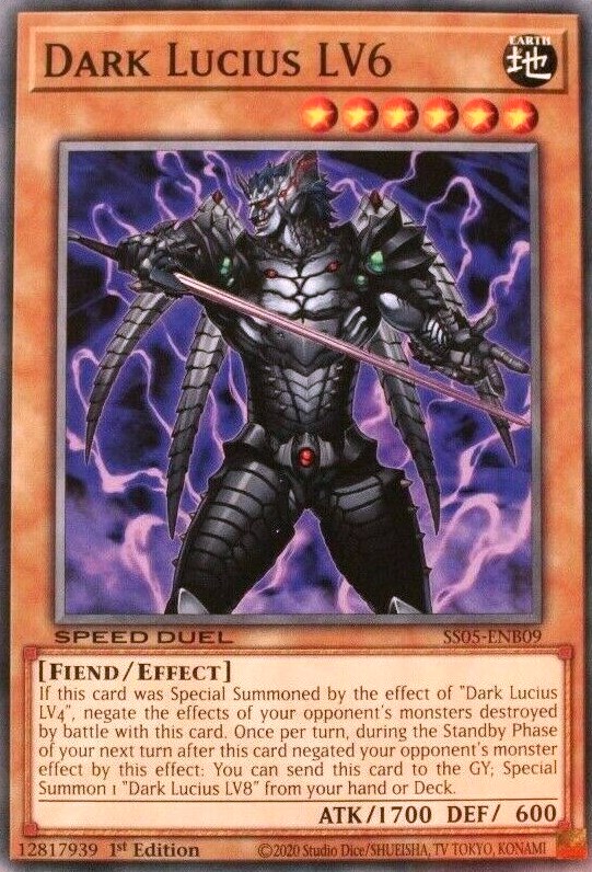 Dark Lucius LV6 - Speed Duel Decks: Twisted Nightmares - YuGiOh